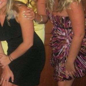 BCBGMaxAzria brand, short black dress